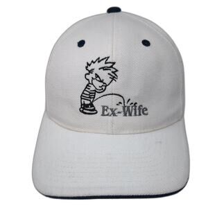Pissing Ex-Wife Strapback Baseball Cap White One Size Genesis Headwear Inc.